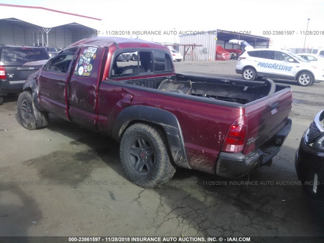 5TEUU42N67Z402797 - 2007 TOYOTA TACOMA ACCESS CAB წითელი ფოტო 3