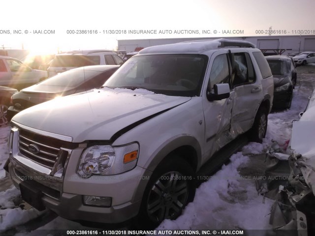 1FMEU74828UA27719 - 2008 FORD EXPLORER EDDIE BAUER WHITE photo 2