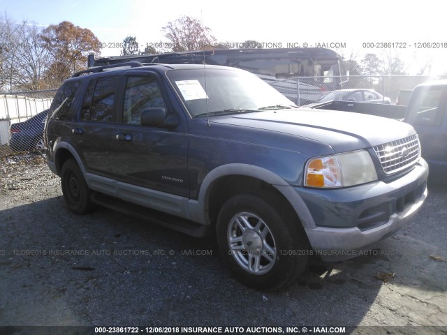 1FMZU63EX2UA13996 - 2002 FORD EXPLORER XLT BLUE photo 1