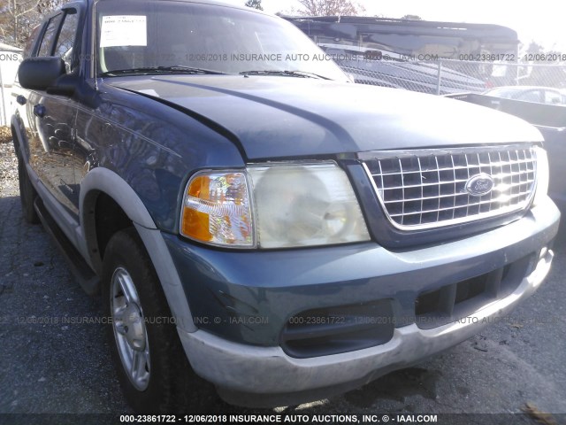 1FMZU63EX2UA13996 - 2002 FORD EXPLORER XLT BLUE photo 6