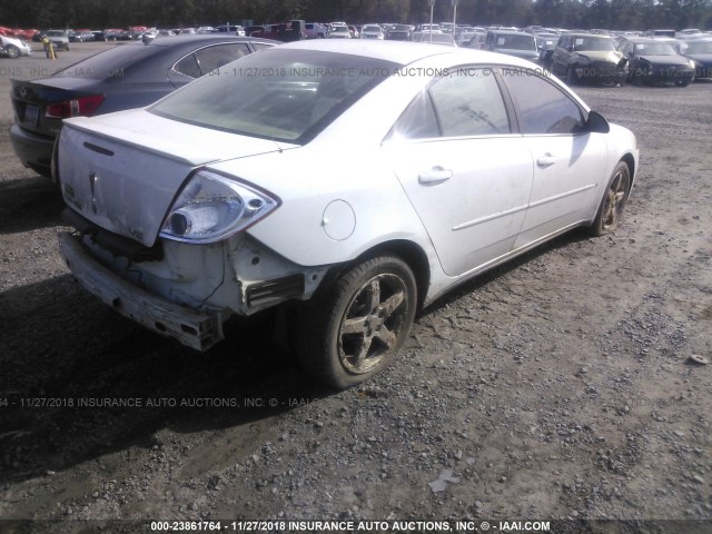 1G2ZG58NX74225078 - 2007 PONTIAC G6 SE WHITE photo 4