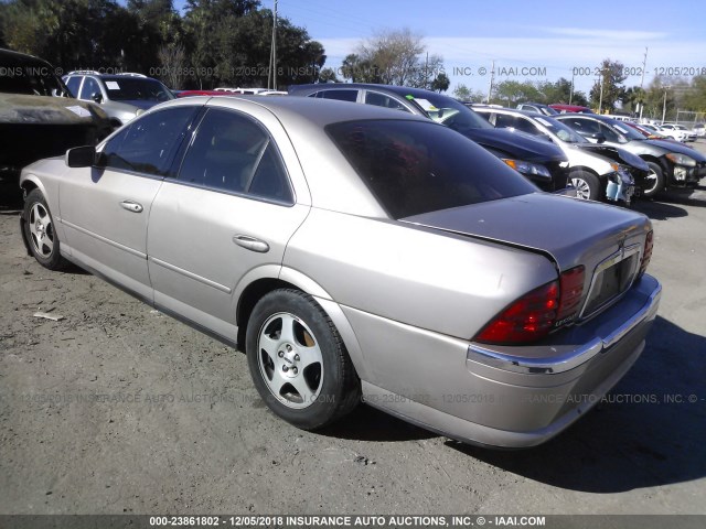 1LNHM86S5YY772128 - 2000 LINCOLN LS GOLD photo 3