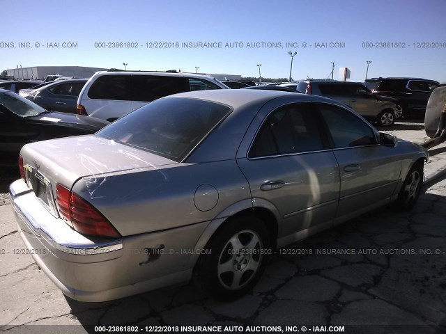 1LNHM86S5YY772128 - 2000 LINCOLN LS GOLD photo 4