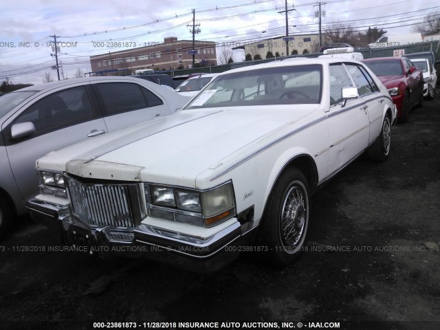 1G6KS6983FE807917 - 1985 CADILLAC SEVILLE WHITE photo 2