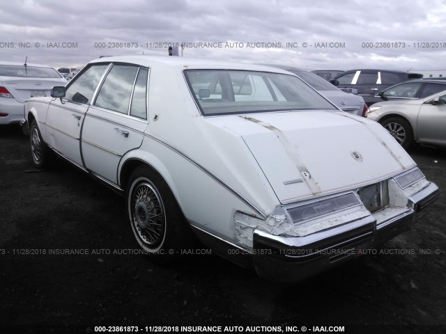 1G6KS6983FE807917 - 1985 CADILLAC SEVILLE WHITE photo 3