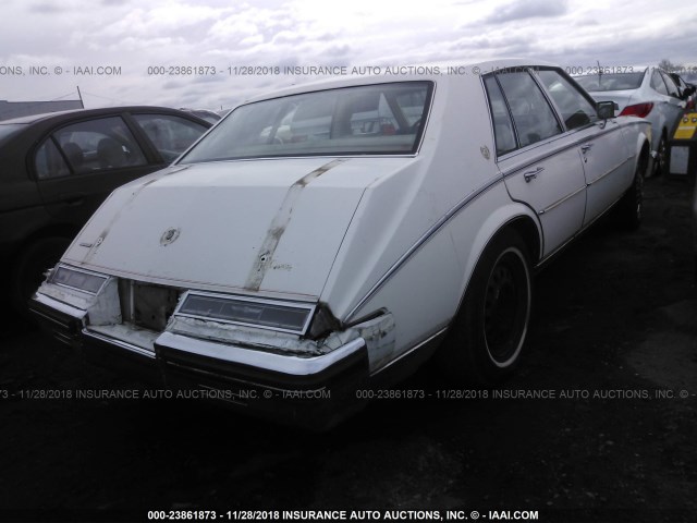 1G6KS6983FE807917 - 1985 CADILLAC SEVILLE WHITE photo 4