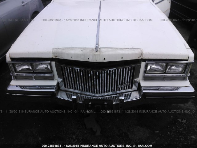 1G6KS6983FE807917 - 1985 CADILLAC SEVILLE WHITE photo 6