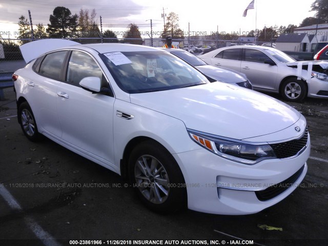 5XXGT4L3XJG224850 - 2018 KIA OPTIMA LX/S WHITE photo 1