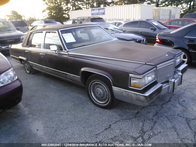 1G6DW54Y1LR715997 - 1990 CADILLAC BROUGHAM BROWN photo 1