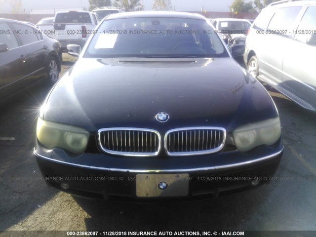 WBAGN63442DR06940 - 2002 BMW 745 LI BLACK photo 6