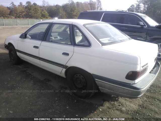 1FACP50U5MA151124 - 1991 FORD TAURUS L WHITE photo 3