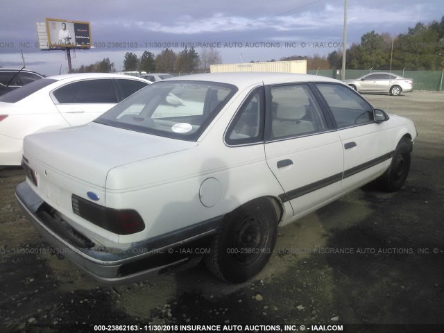 1FACP50U5MA151124 - 1991 FORD TAURUS L WHITE photo 4