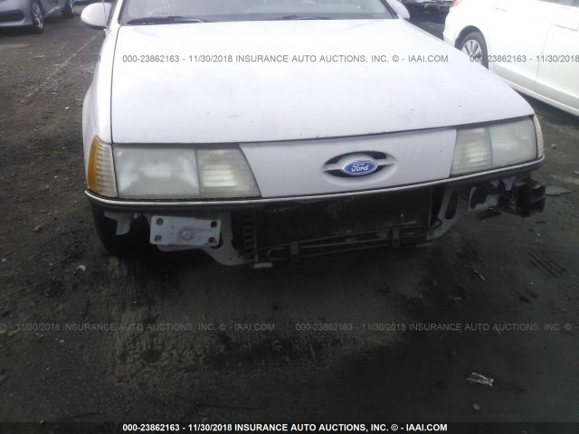 1FACP50U5MA151124 - 1991 FORD TAURUS L WHITE photo 6