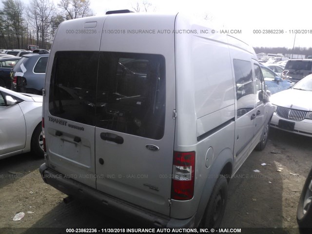 NM0LS6AN4CT086806 - 2012 FORD TRANSIT CONNECT XL SILVER photo 4