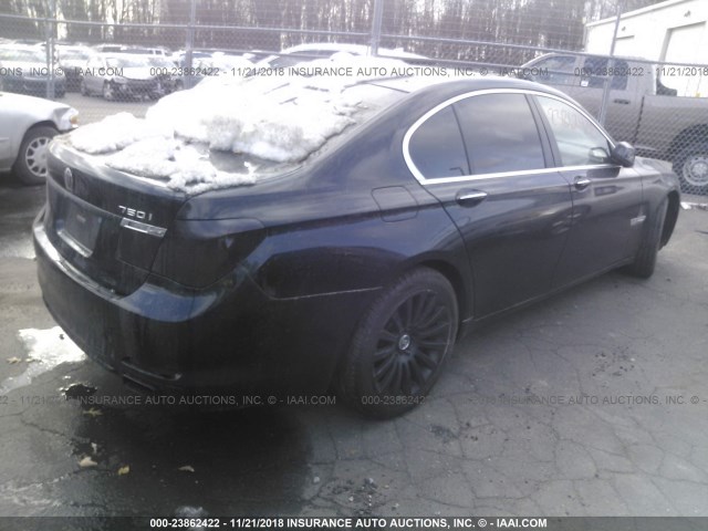 WBAKC6C54ACL67667 - 2010 BMW 750 BLACK photo 4