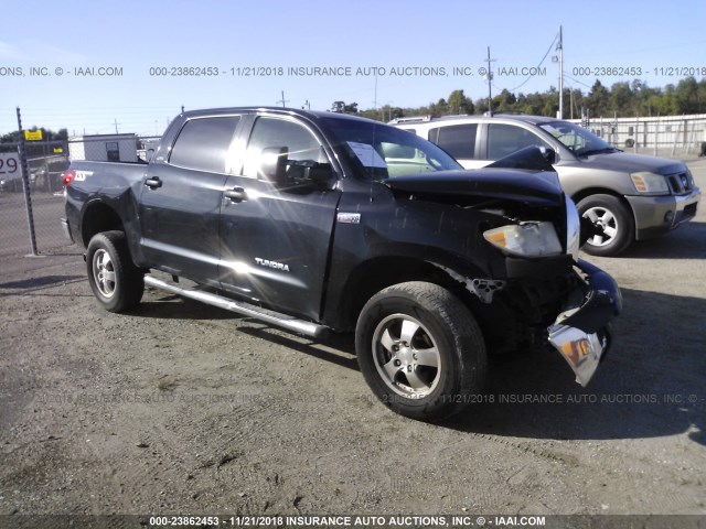 5TBEV54167S460724 - 2007 TOYOTA TUNDRA CREWMAX SR5 BLACK photo 1