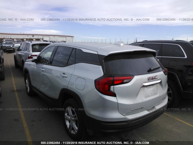 3GKALTEV8JL327563 - 2018 GMC TERRAIN SLE SILVER photo 3