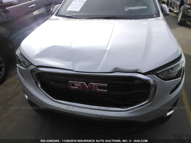 3GKALTEV8JL327563 - 2018 GMC TERRAIN SLE SILVER photo 6