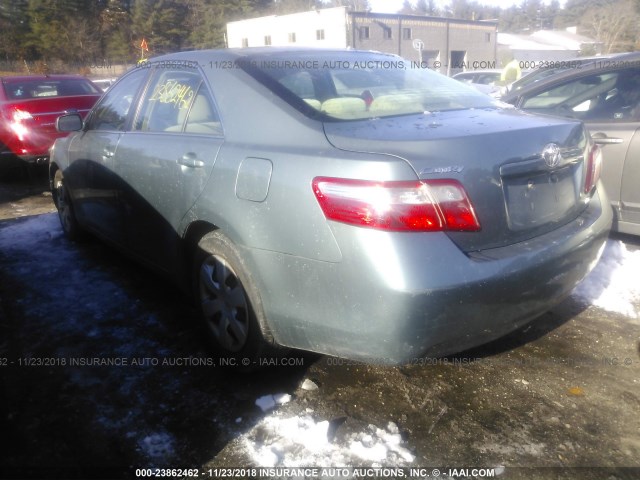 4T1BE46K07U563025 - 2007 TOYOTA CAMRY NEW GENERAT CE/LE/XLE/SE GREEN photo 3