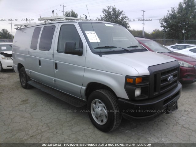 1FTNE1EWXCDA98042 - 2012 FORD ECONOLINE E150 VAN GRAY photo 1