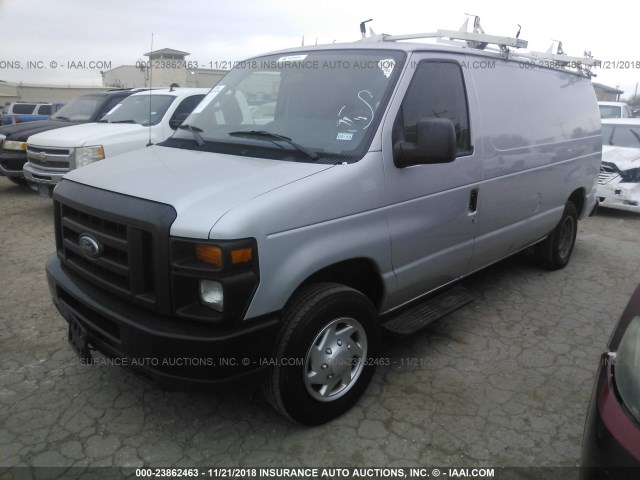 1FTNE1EWXCDA98042 - 2012 FORD ECONOLINE E150 VAN GRAY photo 2