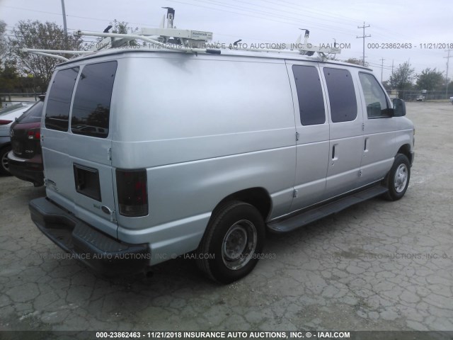 1FTNE1EWXCDA98042 - 2012 FORD ECONOLINE E150 VAN GRAY photo 4