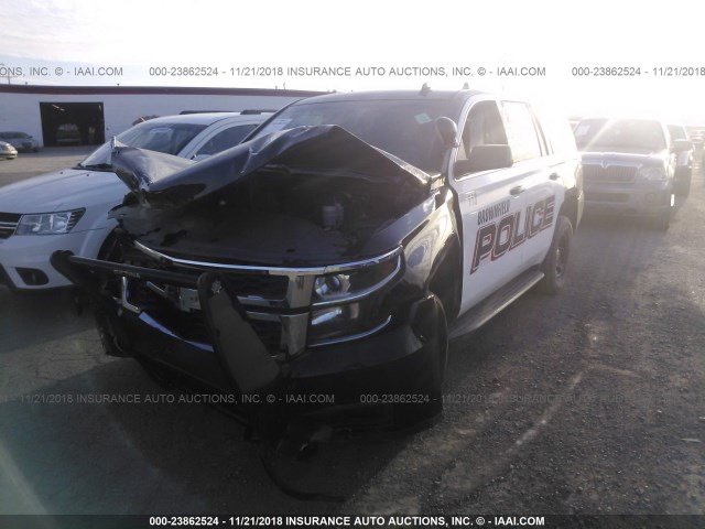 1GNLC2EC4FR266149 - 2015 CHEVROLET TAHOE POLICE BLACK photo 2