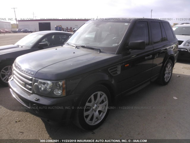 SALSK25458A124872 - 2008 LAND ROVER RANGE ROVER SPORT  Dark Blue photo 2