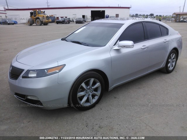 19UUA8F55CA031759 - 2012 ACURA TL SILVER photo 2