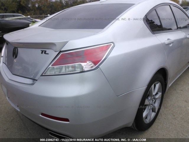 19UUA8F55CA031759 - 2012 ACURA TL SILVER photo 6