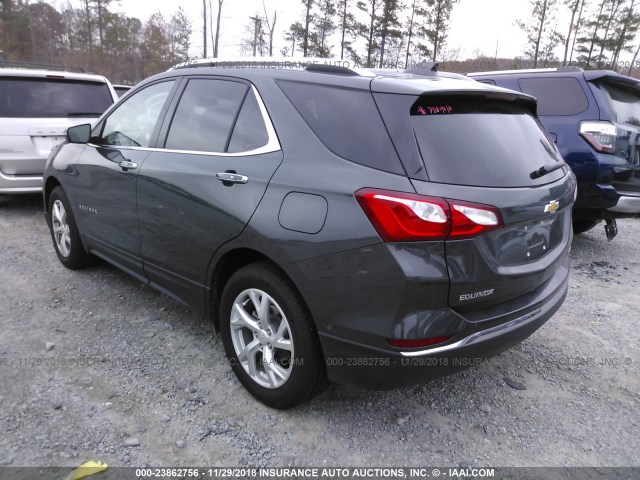 2GNAXMEV7J6298770 - 2018 CHEVROLET EQUINOX PREMIER GRAY photo 3