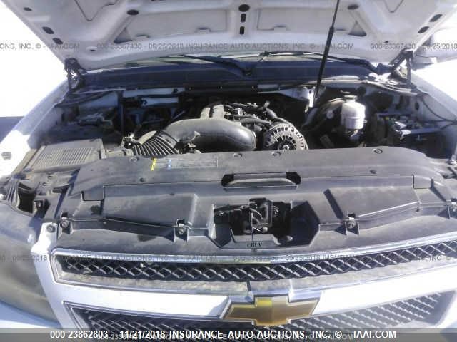 1GNFK13007R196816 - 2007 CHEVROLET TAHOE K1500 WHITE photo 10