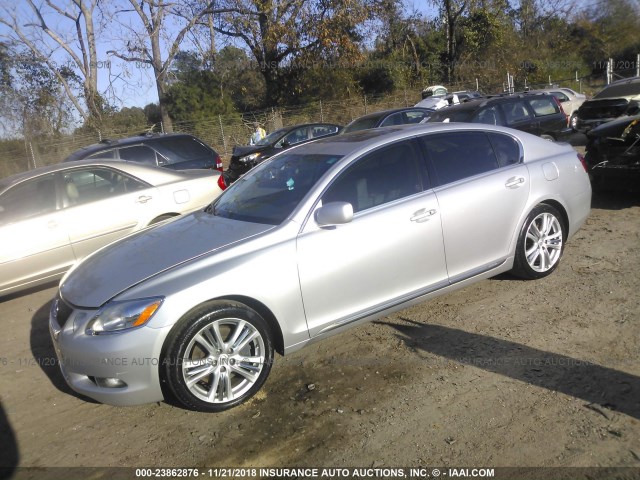 JTHBC96S175011260 - 2007 LEXUS GS SILVER photo 2