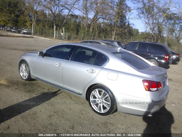 JTHBC96S175011260 - 2007 LEXUS GS SILVER photo 3