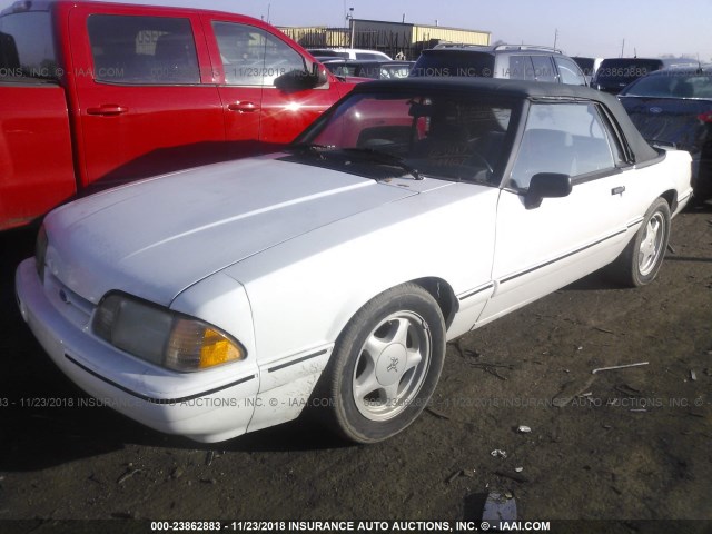 1FACP44A2LF149407 - 1990 FORD MUSTANG LX WHITE photo 2