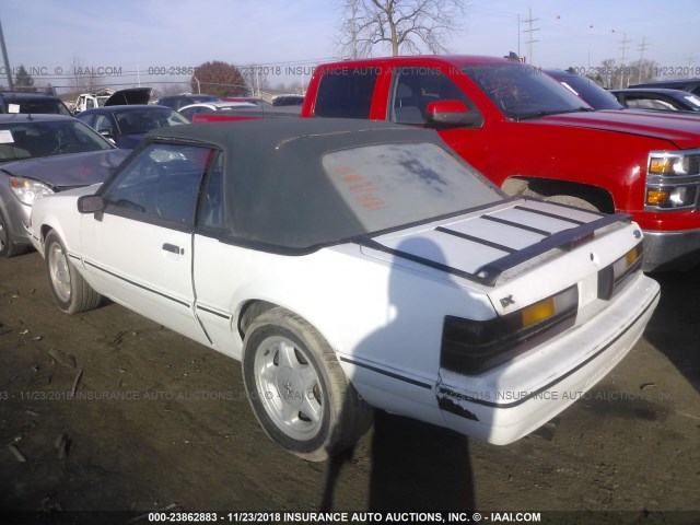 1FACP44A2LF149407 - 1990 FORD MUSTANG LX WHITE photo 3