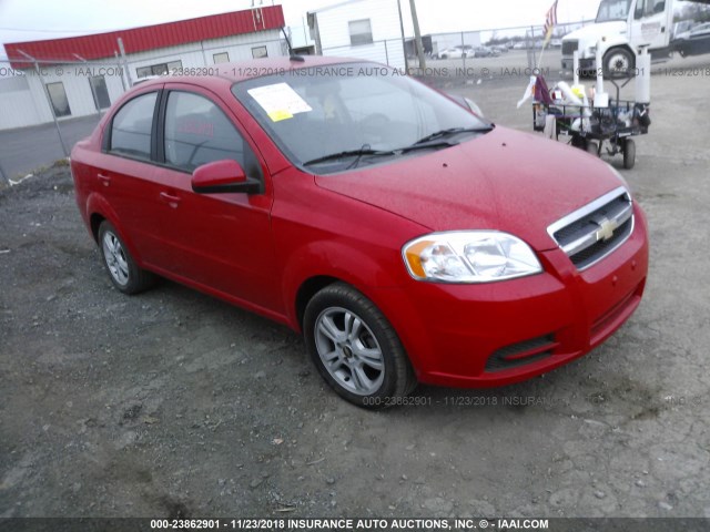 KL1TD5DE6AB102033 - 2010 CHEVROLET AVEO LS/LT RED photo 1