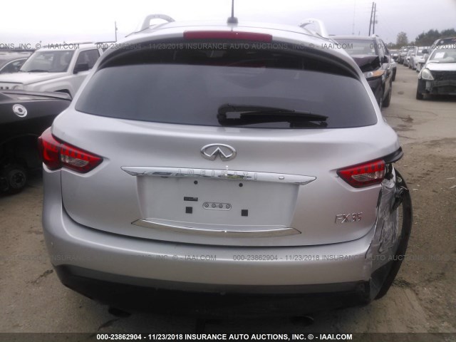 JN8AS1MW9BM731903 - 2011 INFINITI FX35 SILVER photo 6