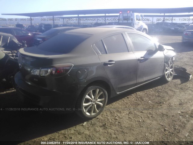 JM1BL1S56A1353160 - 2010 MAZDA 3 S GRAY photo 4