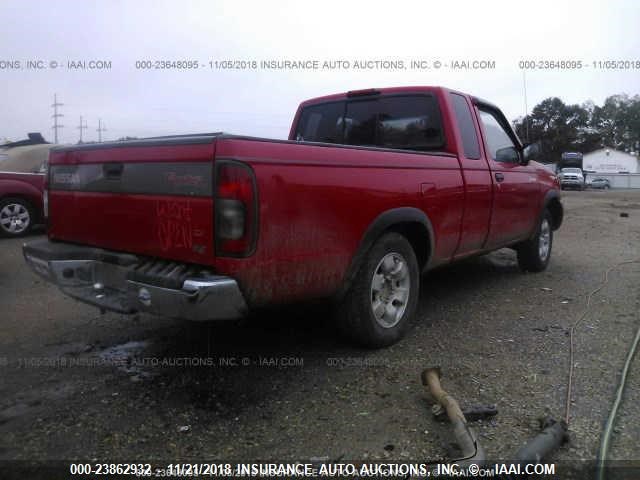 1N6DD26S3YC344780 - 2000 NISSAN FRONTIER KING CAB XE RED photo 4