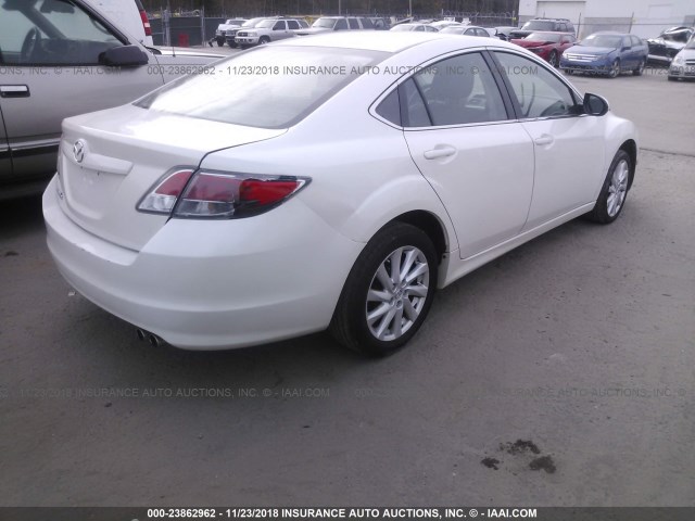 1YVHZ8DHXC5M11477 - 2012 MAZDA 6 I WHITE photo 4