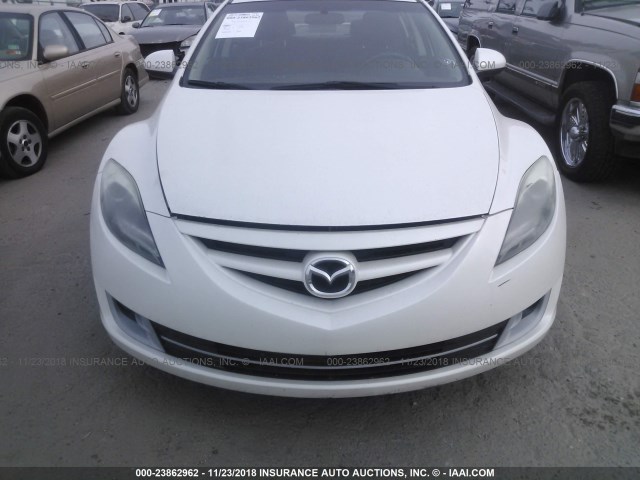 1YVHZ8DHXC5M11477 - 2012 MAZDA 6 I WHITE photo 6