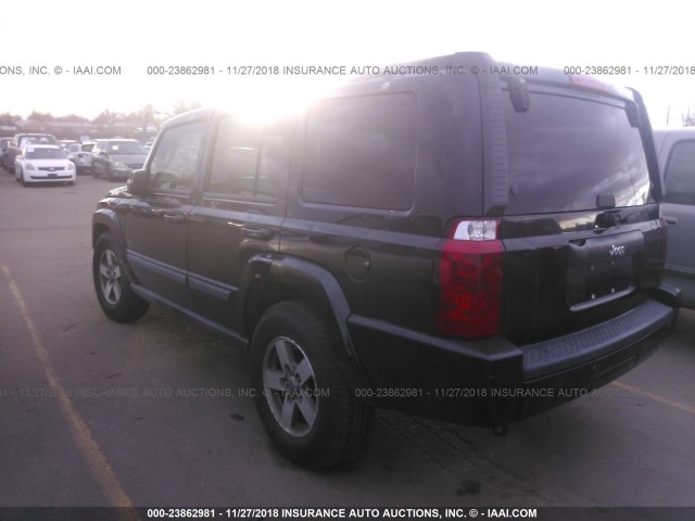 1J8HH48K87C699730 - 2007 JEEP COMMANDER 黑色 照片 3