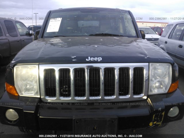 1J8HH48K87C699730 - 2007 JEEP COMMANDER 黑色 照片 6