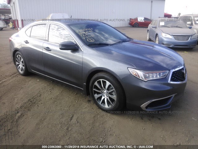 19UUB1F33JA001711 - 2018 ACURA TLX GRAY photo 1