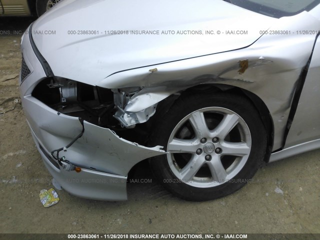 4T1BK46K19U580847 - 2009 TOYOTA CAMRY SE/LE/XLE SILVER photo 6