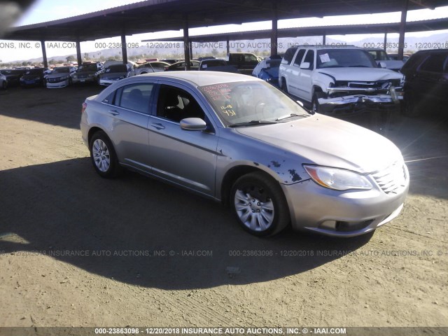 1C3CCBAB5EN205036 - 2014 CHRYSLER 200 LX GRAY photo 1