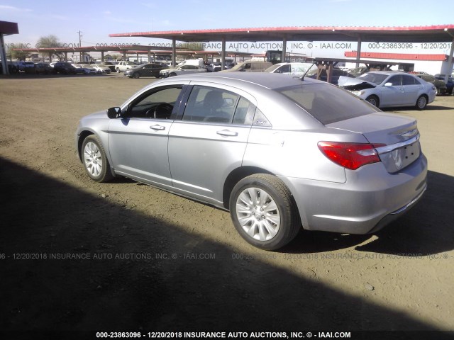 1C3CCBAB5EN205036 - 2014 CHRYSLER 200 LX GRAY photo 3