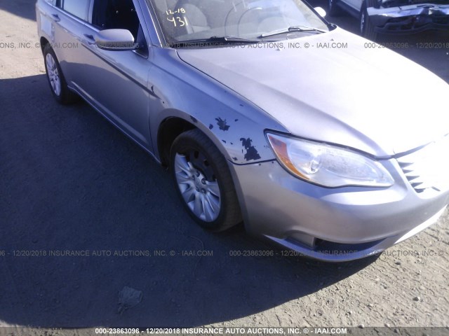 1C3CCBAB5EN205036 - 2014 CHRYSLER 200 LX GRAY photo 6