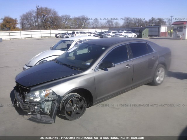 1G1ZA5EK1A4161746 - 2010 CHEVROLET MALIBU LS 灰色 照片 2